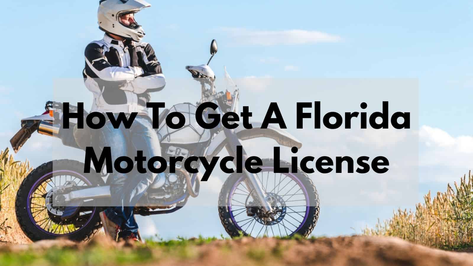 Florida Motorcycle License Ultimate How To Get A Fl Motorcycle License Guide Tips Info More