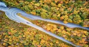 Motorists and motorcyclists on Mohawk Trail