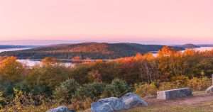The Quabbin Reservoir in the fall